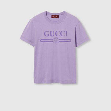 GUCCI Jersey T-shirt With Print, Size M