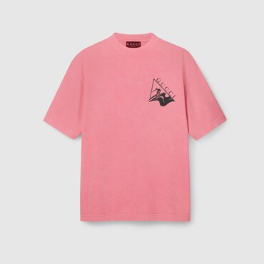 GUCCI Printed Cotton Jersey T-shirt, Size XS