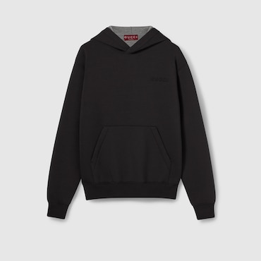 GUCCI Felpa Ricamata In Jersey, Taglia XL