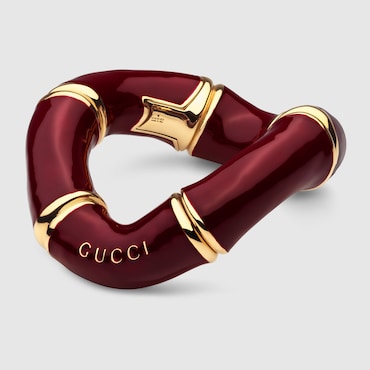 GUCCI Bamboo Cuff Bracelet, Size S