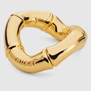 GUCCI Bamboo Cuff Bracelet, Size S