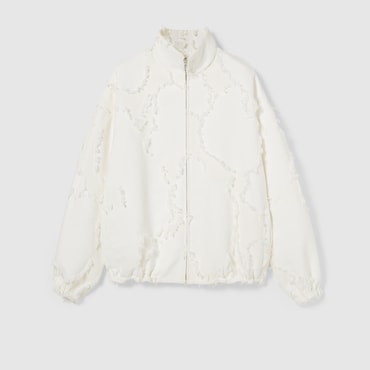 GUCCI Cotton Wool Fil Coupé Zip Jacket, Size 36 IT
