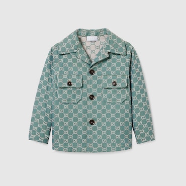 GUCCI Kids - GG Cotton Houndstooth Jacket, Size 10 YEARS