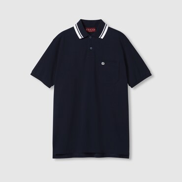 GUCCI Cotton Polo Shirt With Embroidery, Size XL