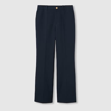GUCCI Cotton Trousers With Embroidery, Size 46 IT
