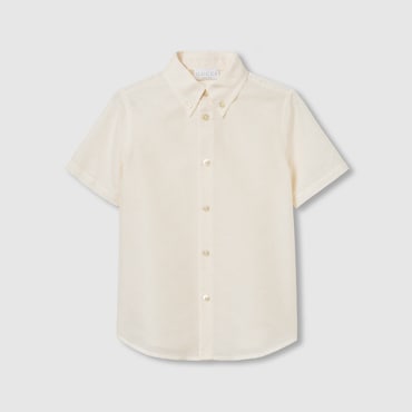 GUCCI Kids - GG Cotton Jacquard Shirt, Size 5 YEARS