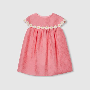 GUCCI Baby - GG Cotton Dress, Size 12-18 MONTHS
