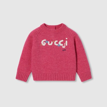 GUCCI Baby - Wool Sweater With Embroidery, Size 12-18 MONTHS