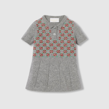 GUCCI Baby - Wool Dress With Embroidery, Size 18-24 MONTHS