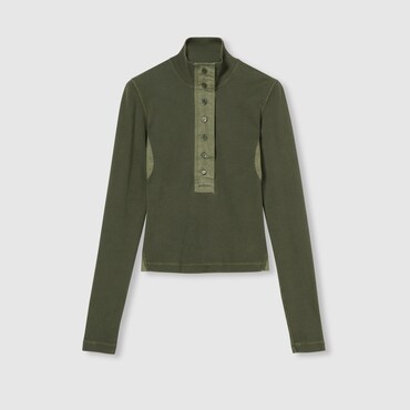 GUCCI Cotton Rib Long-sleeve T-shirt, Size L