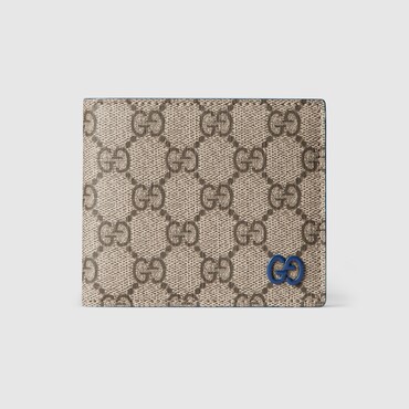 GUCCI Blue Interior GG Bi-fold Wallet