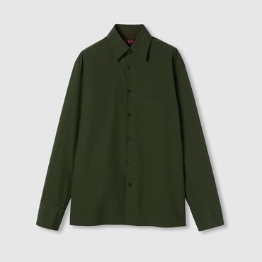 GUCCI Cotton Poplin Shirt, Size 52