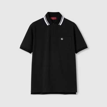 GUCCI Cotton Polo Shirt, Size S