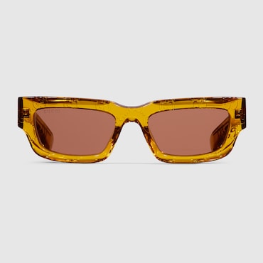 GUCCI Rectangular Frame Sunglasses