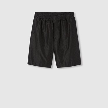 GUCCI Cotton-silk GG Faille Short Shorts, Size 52