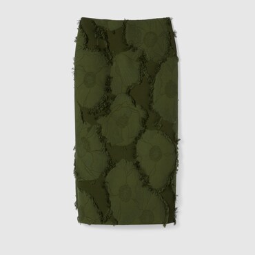 GUCCI Gonna Midi In Misto Lana E Cotone, Taglia 40 IT