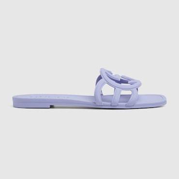 GUCCI Women's Interlocking G Slide Sandal, Size 41 IT