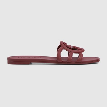 GUCCI Women's Interlocking G Slide Sandal, Size 42 IT