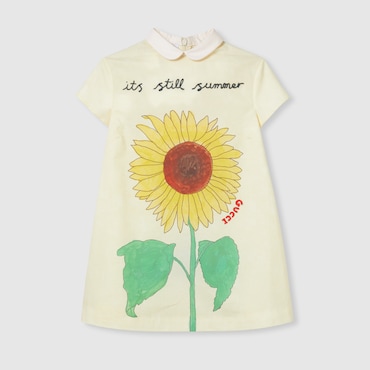 GUCCI Kids - Printed Cotton Dress, Size 5 YEARS
