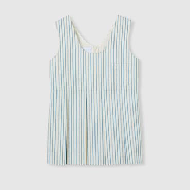 GUCCI Kids - Striped Cotton Dress, Size 12 YEARS