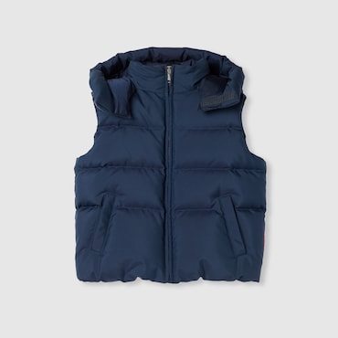 GUCCI Bambino - Smanicato Bambino In Nylon Imbottito Con Dettaglio Web, Taglia 6 ANNI