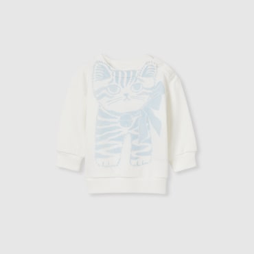 GUCCI Baby - Cotton Sweatshirt With Print, Size 9-12 MONTHS