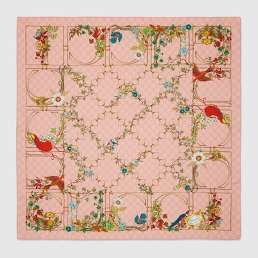 GUCCI Printed Silk Carré