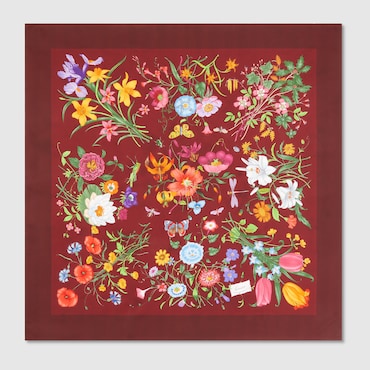 GUCCI Printed Silk Twill Carré