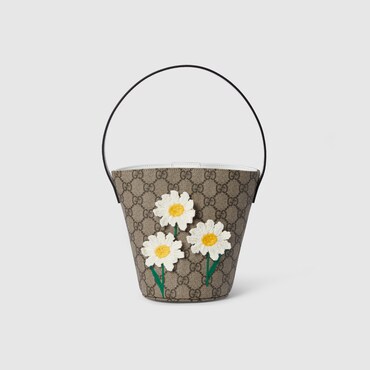 GUCCI Kids - GG Bucket Bag With Embroidery