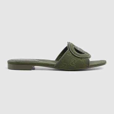 GUCCI Women's Interlocking G Slide Sandal, Size 42 IT