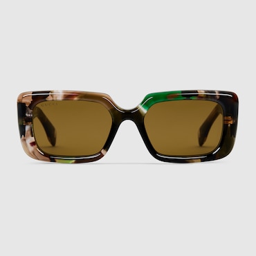GUCCI Rectangular Frame Sunglasses