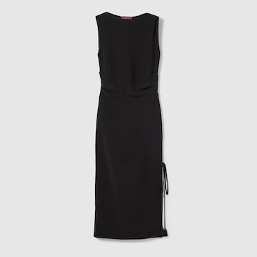 GUCCI Kleid Aus Seiden-Crêpe Mit Stickerei, Größe 38 IT