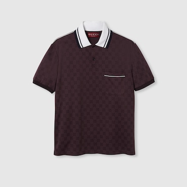 GUCCI GG Nylon And Cotton Polo Shirt, Size M