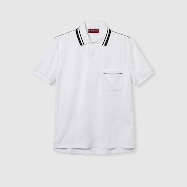 GUCCI GG Nylon And Cotton Polo Shirt, Size XXL