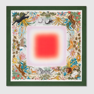 GUCCI 90 X 90 Project Printed Silk Carré
