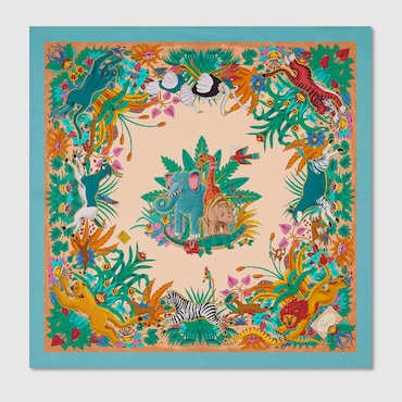 GUCCI 90 X 90 Project Printed Silk Carré