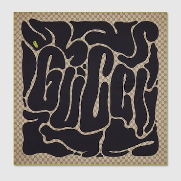 GUCCI 90 X 90 Project Printed Silk Carré