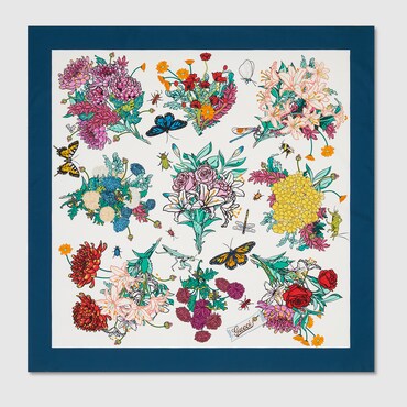GUCCI 90 X 90 Project Printed Silk Carré