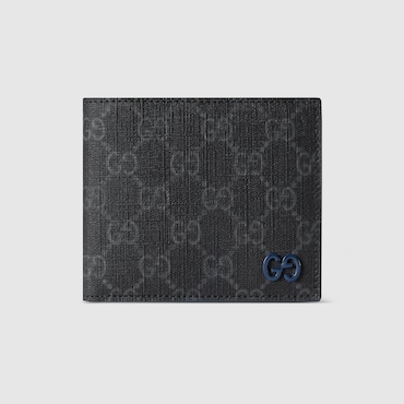GUCCI Blue Interior GG Bi-fold Wallet
