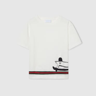 GUCCI Kids - Cotton T-shirt With Print, Size 8 YEARS