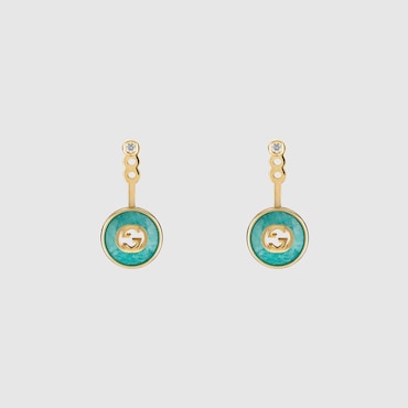 GUCCI Interlocking 18k Earrings