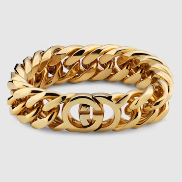 GUCCI Interlocking Chain Bracelet, Size M