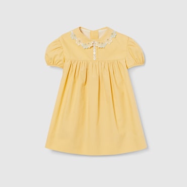 GUCCI Baby - Embroidered Cotton Dress, Size 18-24 MONTHS