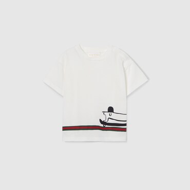 GUCCI Baby - Cotton T-shirt With Print, Size 24 MONTHS
