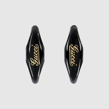 GUCCI Marina Chain Enamel Earrings