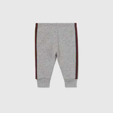 GUCCI Baby - Cotton Jersey Pant With Web, Size 6-9 MONTHS