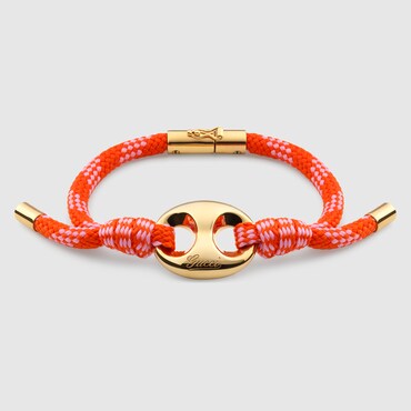 GUCCI Marina Chain Fabric Bracelet, Size S