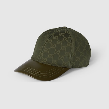 GUCCI GG Fabric Jacquard Baseball Hat, Size M