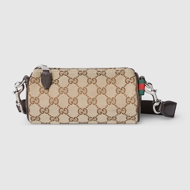 GUCCI GG Canvas Mini Cylinder Bag