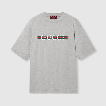 GUCCI Cotton Jersey T-shirt With Print, Size XS